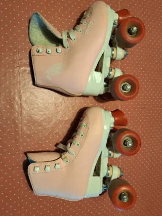 Patines Oxelo niña talla 31 rosas