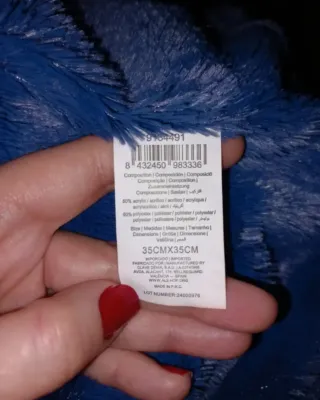 Cuello/bufanda Ale-Hop azul trenzado Nuevo