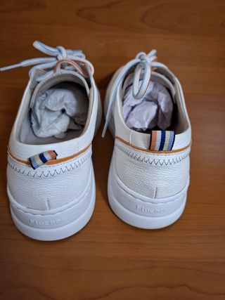Zapatillas Fluchos Piel Blancas Talla 38