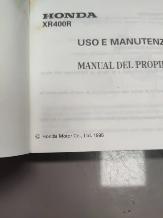 Manual Honda XR400R