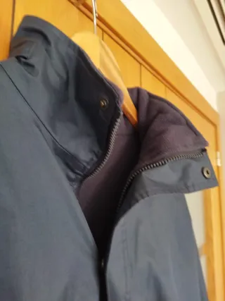Chaqueta polar reversible azul