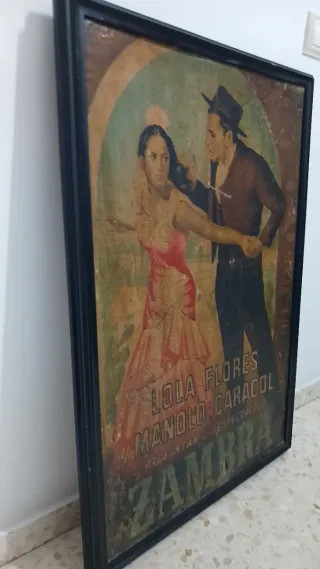 Cartel original Lola Flores y Manolo Caracol