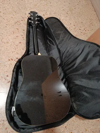 Guitarra Acústica Harley Benton Negra