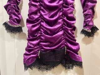 Vestido Morado Terciopelo Lentejuelas