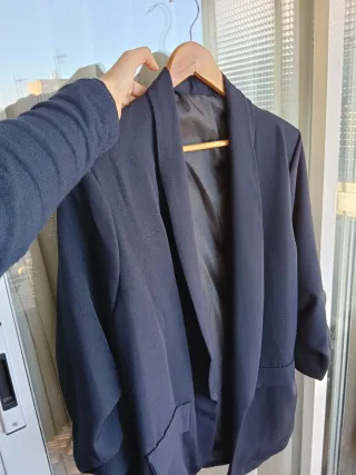 Blazer azul mujer