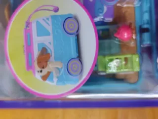 2 Polly Pocket Set Estuche + Perrito