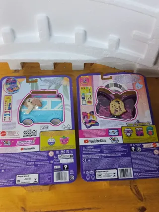 2 Polly Pocket Set Estuche + Perrito