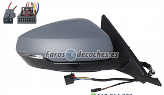 Espejo Retrovisor Derecho Eléctrico Imprimado Reb