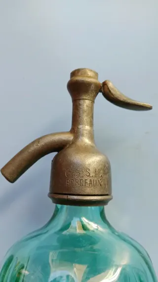 Sifones Franceses de Colección. Turquesa.