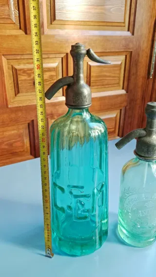 Sifones Franceses de Colección. Turquesa.