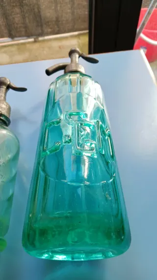 Sifones Franceses de Colección. Turquesa.