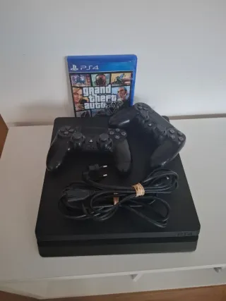 PS4 Slim 500GB + 2 Mandos + GTA V