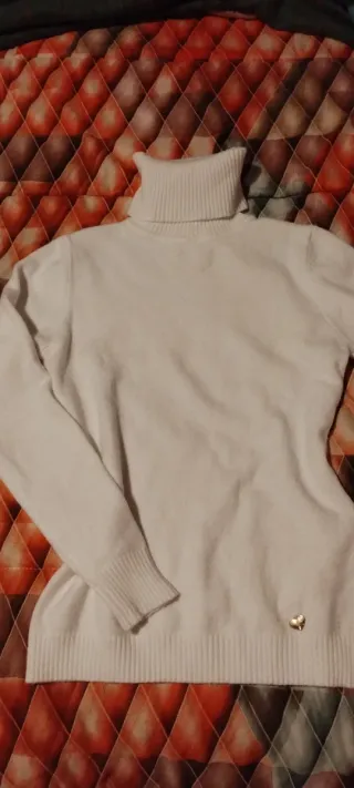 Maglione Dolcevita Bianco