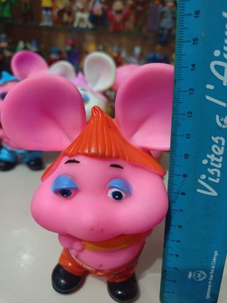 4 figuras años 80 Topo Gigio goma blanda chifle