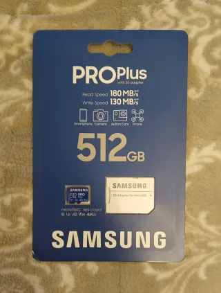 Samsung MicroSDXC 512GB PRO Plus