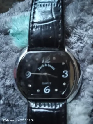 Reloj Jack & Bossi Cuarzo Negro y Plateado