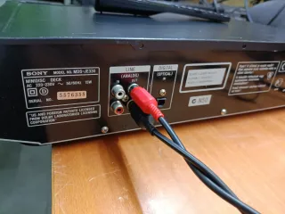 Minidisc Sony MDS-JE330 Negro