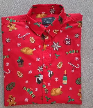Camisa Navideña Primark Talla L y XS