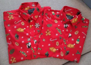 Camisa Navideña Primark Talla L y XS