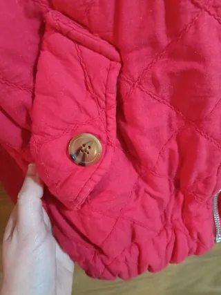 Chaqueta bomber roja mujer