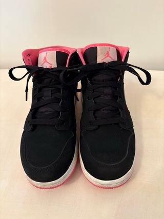 Nike Air Jordan 1 Mid Nero/Rosa