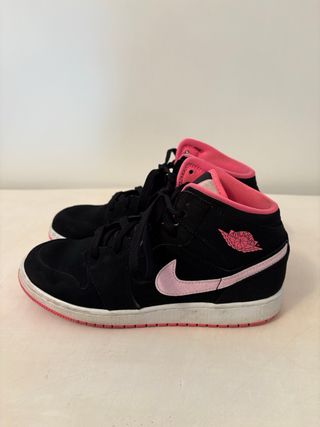Nike Air Jordan 1 Mid Nero/Rosa