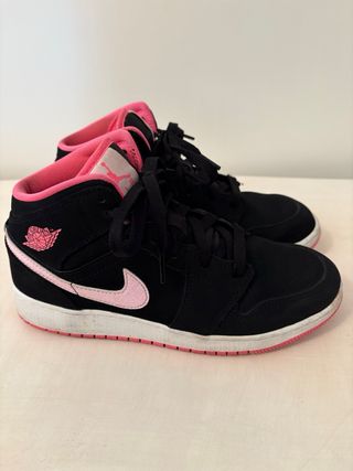 Nike Air Jordan 1 Mid Nero/Rosa