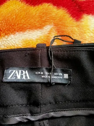 Pantalones Zara Mujer Negros Sin Estrenar