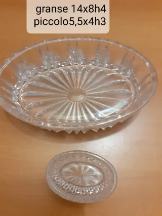 Set 2 Ciotoline Vetro Decorate