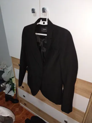Chaqueta blazer negra
