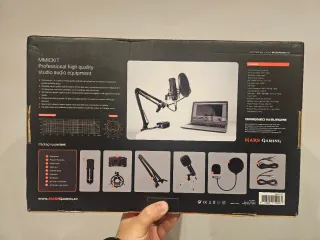 Micrófono Mars Gaming Negro