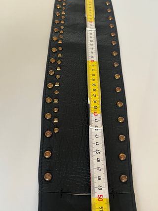 Cintura Pinko Nera con Borchie Oro