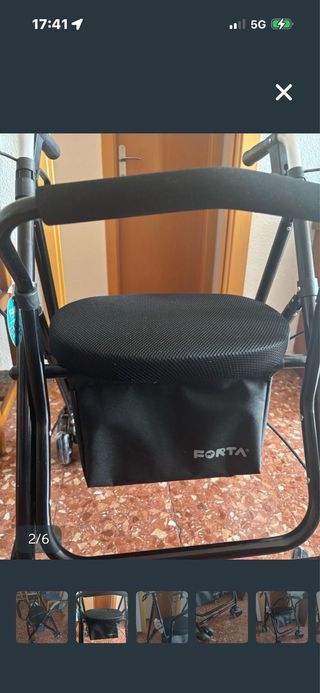 Andador FORTA con asiento, nuevo