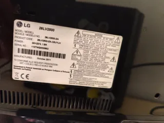 Televisión LG 26 Negra