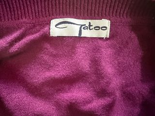 Cardigan lungo in maglia Tatoo viola