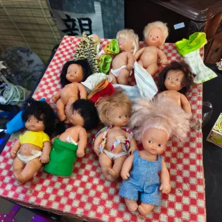 Lote Muñecas Barriguitas y Ropa Años 80