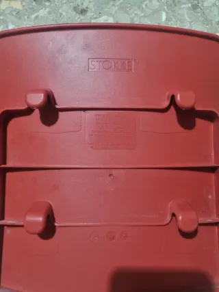 Respaldo y Silla Stokke Roja