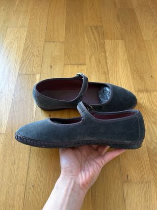 Bailarinas Flabelus Talla 40 Gris