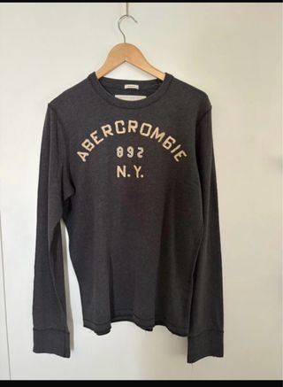 Abercrombie & Fitch Maglia Uomo Grigio M