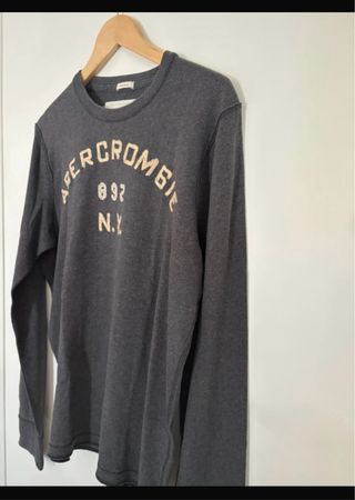 Abercrombie & Fitch Maglia Uomo Grigio M