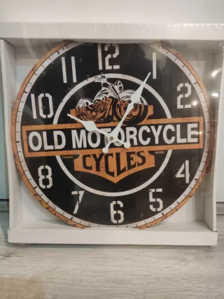 Reloj de Pared Old Motorcycle Cycles
