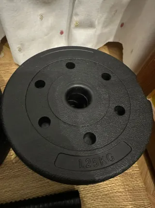 Mancuernas 10kg + Suelo Gimnasio