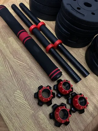 Mancuernas 10kg + Suelo Gimnasio