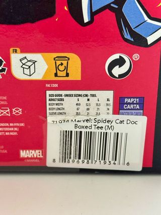 Maglietta Spiderman Funko Pop! Taglia M