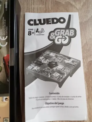 Cluedo Juego de Mesa de Viaje