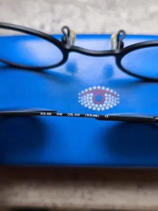 Occhiali Red Rose metallo con clip-on