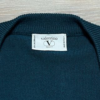 Valentino Vintage 80s Merino Wool blue Sweater