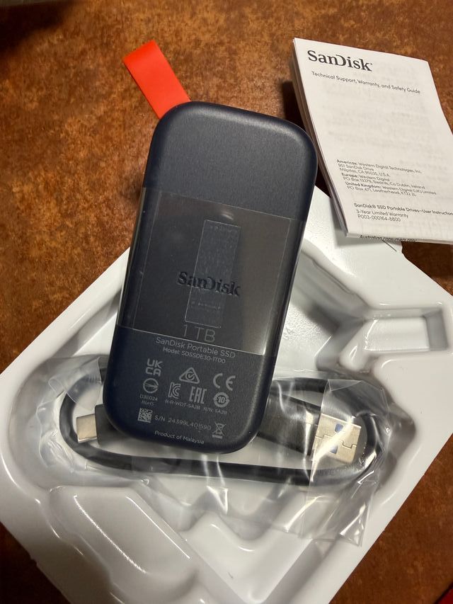 SanDisk SSD Portátil 1TB USB-C NUEVO