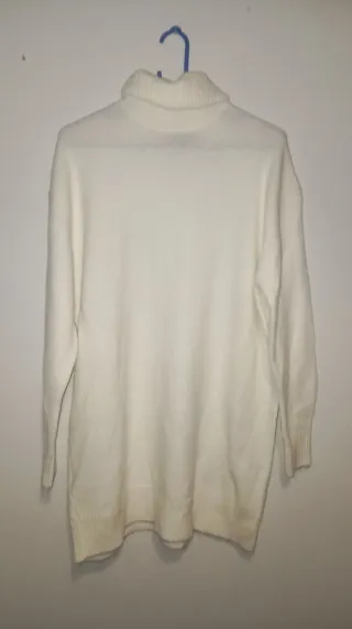 Vestido blanco de lana