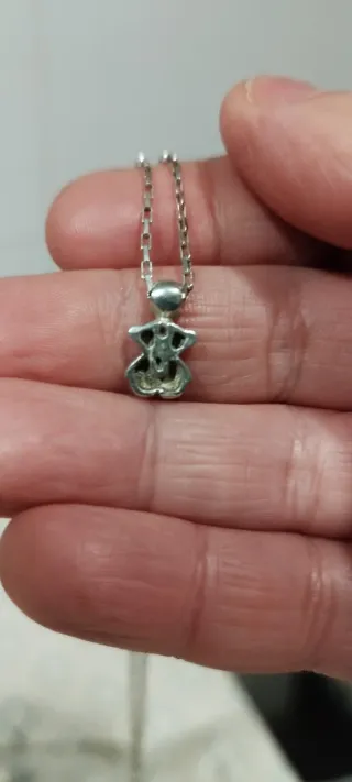 Collar Tous Infantil Oso Plata